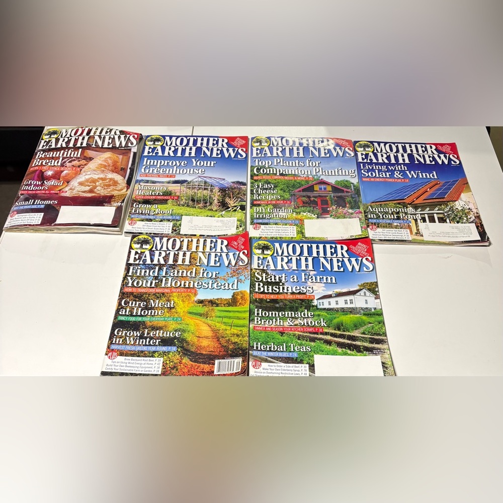 Mother Earth News Magazine Bundle Issues 12/2017-11/2018